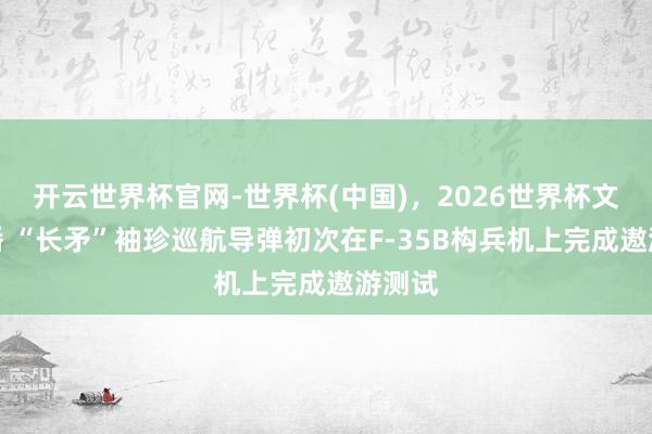 开云世界杯官网-世界杯(中国)，2026世界杯文字直播 “长矛”袖珍巡航导弹初次在F-35B构兵机上完成遨游测试