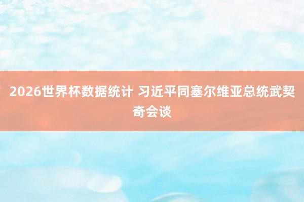 2026世界杯数据统计 习近平同塞尔维亚总统武契奇会谈