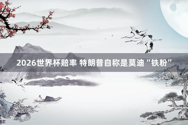 2026世界杯赔率 特朗普自称是莫迪“铁粉”