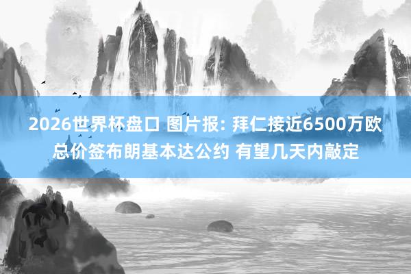 2026世界杯盘口 图片报: 拜仁接近6500万欧总价签布朗基本达公约 有望几天内敲定